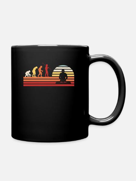 DJ Discjockey - Tasse einfarbig - Schwarz