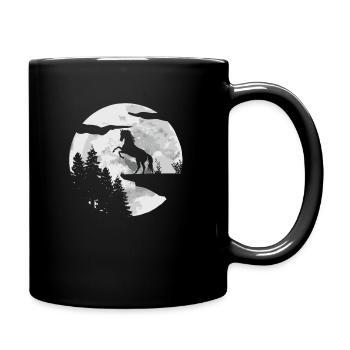 Cavalier Équitation Équitation - Mug uni - noir - Droite