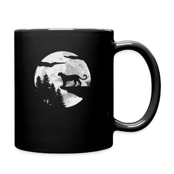 Guépard - Mug uni - noir - Droite