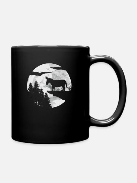 Âne - Mug uni - noir