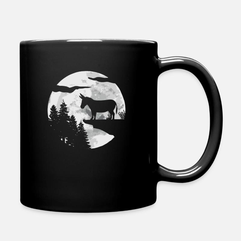 Esel - Tasse einfarbig - Schwarz