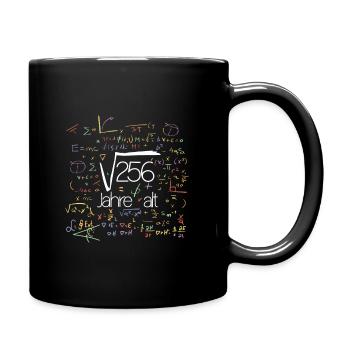 16. Geburtstag - Tasse einfarbig - Schwarz - Rechts