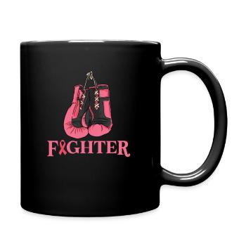 Brustkrebs Krebs - Tasse einfarbig - Schwarz - Rechts