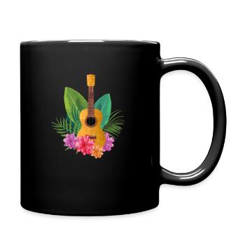 Ukulele - Tasse einfarbig - Schwarz - Rechts