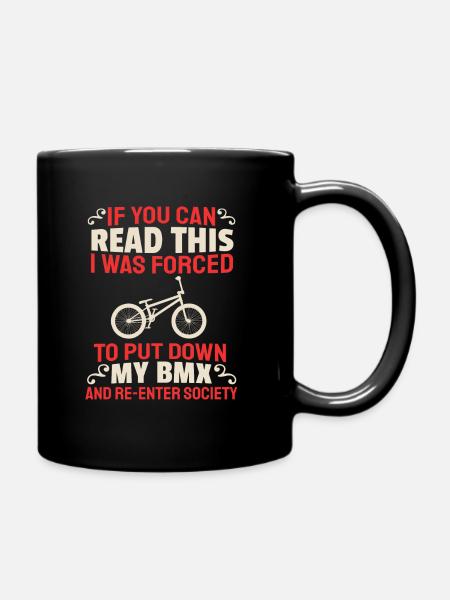 Le BMX - Mug uni - noir