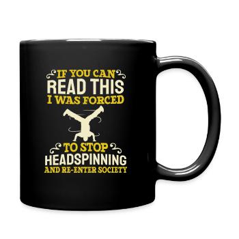 Breakdance Breakdancer Breakdancing - Tasse einfarbig - Schwarz - Rechts