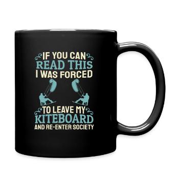 Kitesurfing Kiteboarding Kite Kite Kiten - Full Colour Mug - black - Right
