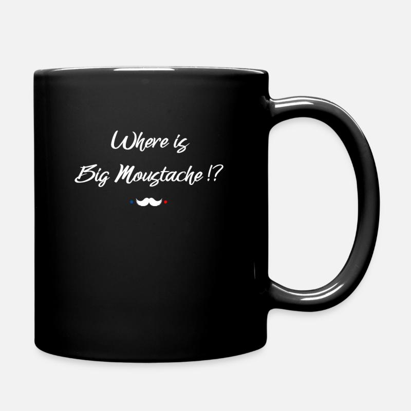 Wo ist der große Schnurrbart? Replik Film - Tasse einfarbig - Schwarz