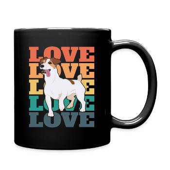 Jack Russell Terrier - Love - Full Colour Mug - black - Right