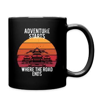 Offroad Adventure Montagnes de véhicules hors route - Mug uni - noir - Droite
