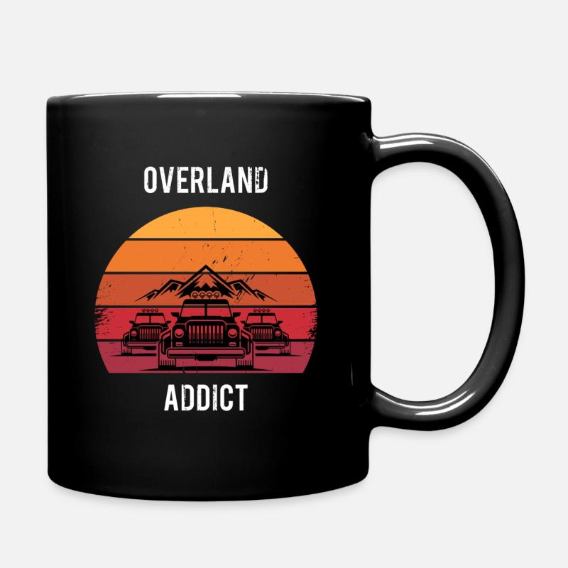 Offroad süchtig Overlander Wildcampen - Tasse einfarbig - Schwarz