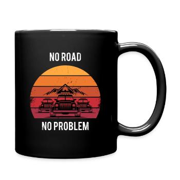Overland Abenteuer Offroad Berge - Tasse einfarbig - Schwarz - Rechts