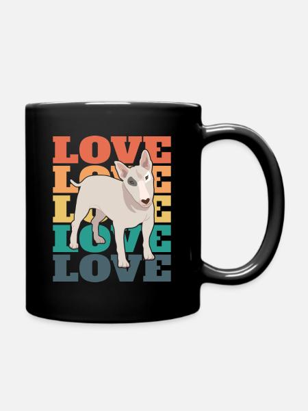 Bull Terrier - Amour - Mug uni - noir