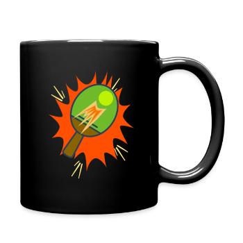 Table tennis – a sport for everyone! - Full Colour Mug - black - Right