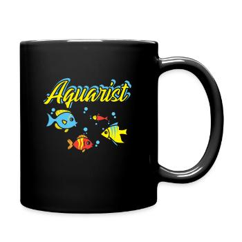 Aquarist Fish Tank Aquarist Fish Keeper - Full Colour Mug - black - Right