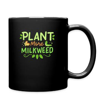Plantez plus d’asclépiade i Papillon monarque - Mug uni - noir - Droite