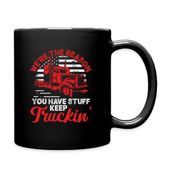 Cadeau de chauffeur de camion - Mug uni - noir - Droite