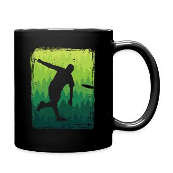Disc Golf Discgolfer Frisbee Sport Discgolf - Tasse einfarbig - Schwarz - Rechts