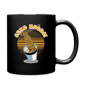 Ramen Nudeln Send Noods - Tasse einfarbig - Schwarz - Rechts