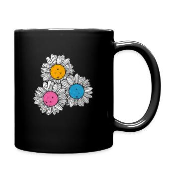 Pickleball Fleur Cadeau - Mug uni - noir - Droite