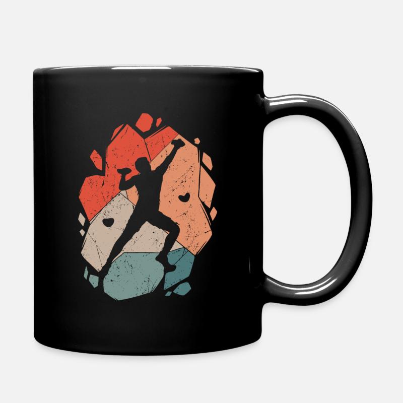 Klettern Bergsteiger Bouldern Boulder - Tasse einfarbig - Schwarz
