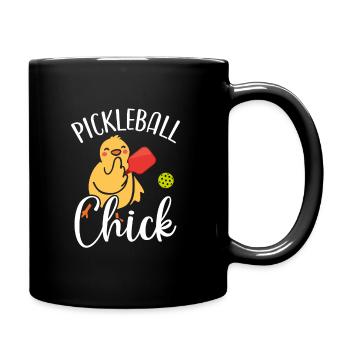 Pickleball Chick Pickleball Gift - Full Colour Mug - black - Right