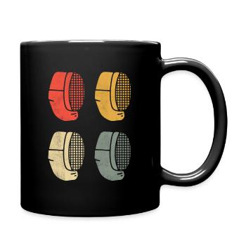 Fechten Fechtsport Fencing Fencer Fechter - Tasse einfarbig - Schwarz - Rechts