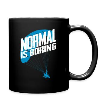 Parapente motorisé Normal est ennuyeux - Mug uni - noir - Droite