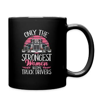 Camions Trucker Cadeau - Mug uni - noir - Droite