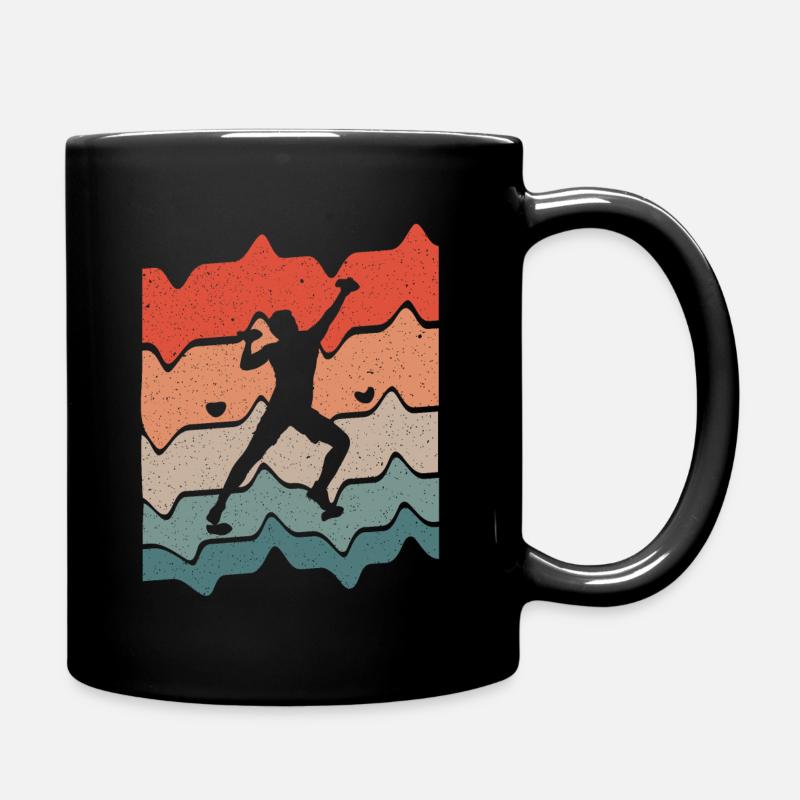 Bouldern Kletterer Kletterhalle Klettern - Tasse einfarbig - Schwarz