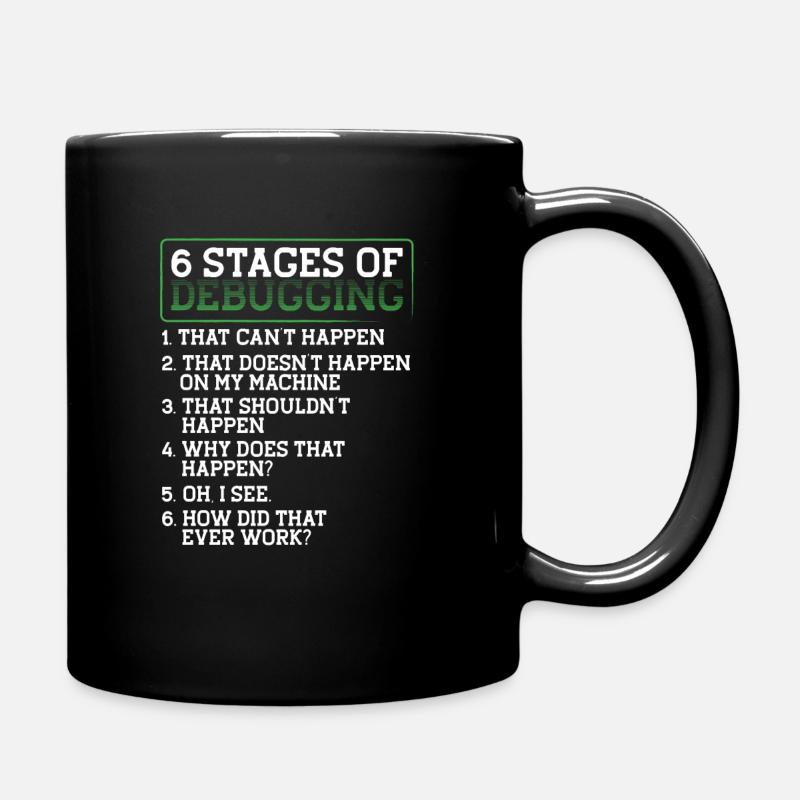 Programmieren Informatiker Coder - Tasse einfarbig - Schwarz