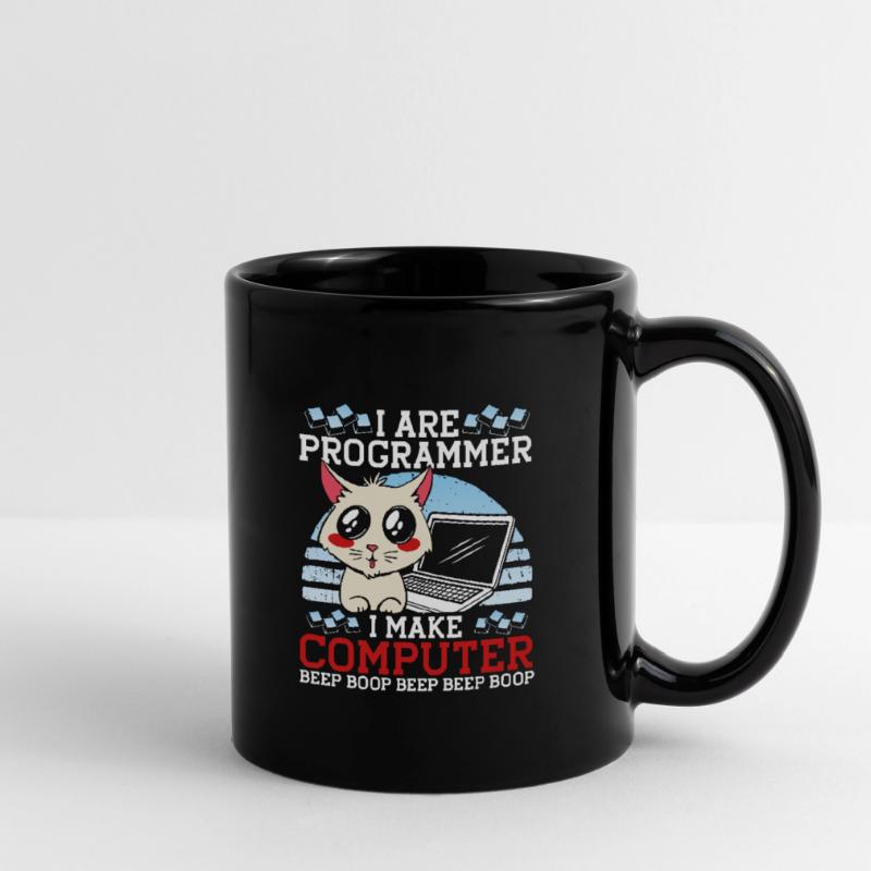 Je suis programmeur Funny Cat Coder Computer Kitty Mug uni