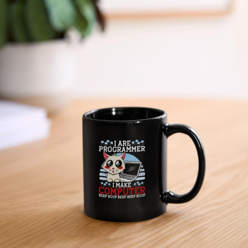 Je suis programmeur Funny Cat Coder Computer Kitty Mug uni