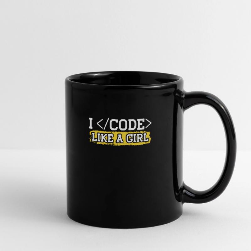 Programmieren Coder Programmierer Girl Tasse einfarbig