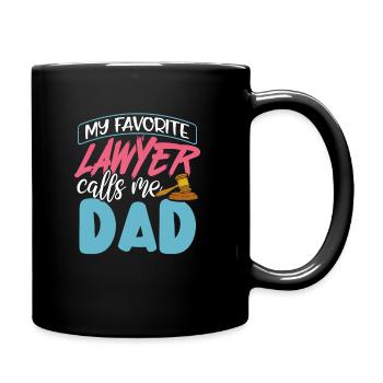 Mon avocat préféré m’appelle papa Mignon Fête des pères - Mug uni - noir - Droite