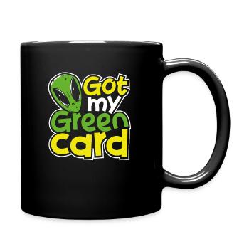 Sci-Fi Alien Raumschiff Alien - Tasse einfarbig - Schwarz - Rechts