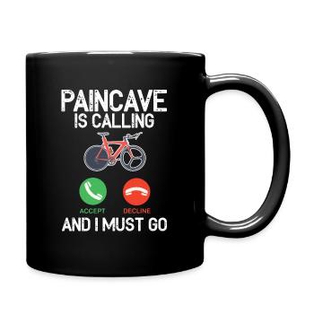 Paincave Is Calling And I Must Triathlon - Full Colour Mug - black - Right