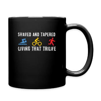 Shaved And Tapered Living That Trilife - Full Colour Mug - black - Right