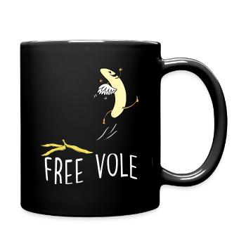 Free Vole Banane Libre Bonne Humeur - Mug uni - noir - Droite