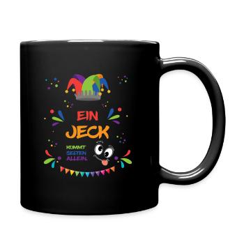 Un Jeck vient rarement seul - Carnaval carnaval - Mug uni - noir - Droite