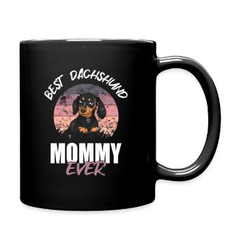 Best Dachshund Mom - Full Colour Mug - black - Right