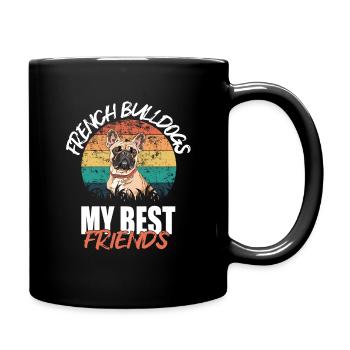 Français Bulldog - Mug uni - noir - Droite