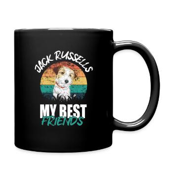 Jack Russell - Full Colour Mug - black - Right