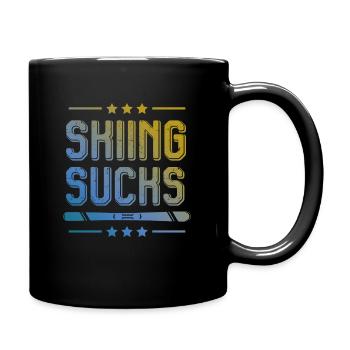 Ski de ski - Mug uni - noir - Droite