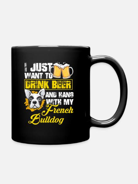 Bier Trinken - Tasse einfarbig - Schwarz