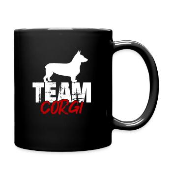 Team Corgi - Full Colour Mug - black - Right