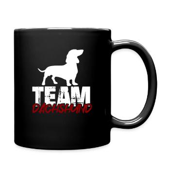 Team Dachshund - Full Colour Mug - black - Right