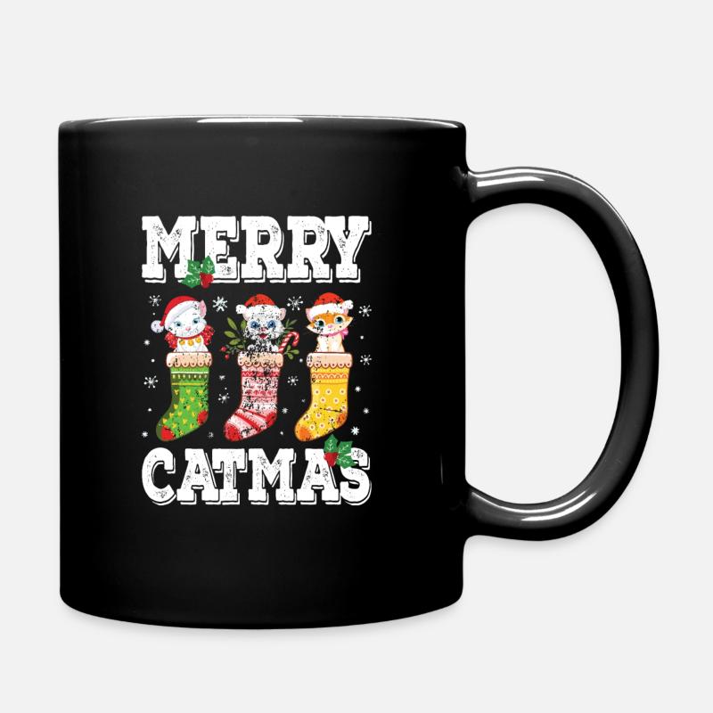 Pyjama Weihnachten - Tasse einfarbig - Schwarz