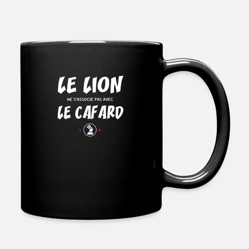 Le lion ne s'associe pas avec le cafard - Mug uni - noir