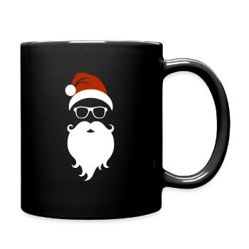 Frohe Weihnachten - Tasse einfarbig - Schwarz - Rechts